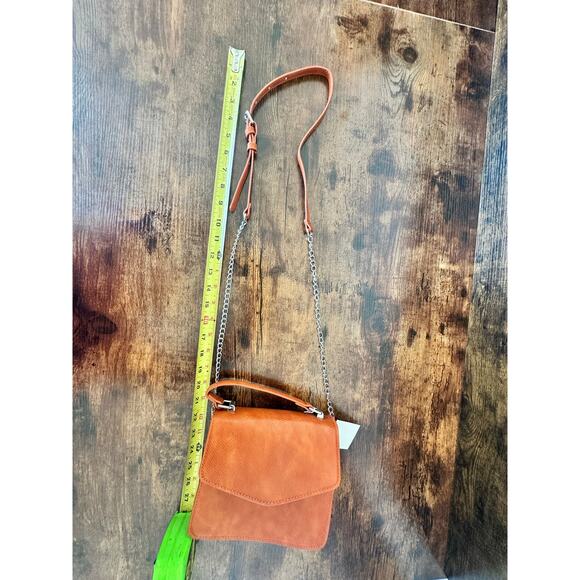 URBAN Expressions Kyla Mini Bag Vegan Leather Crossbody Purse Pumpkin Orange NWT - Picture 13 of 13